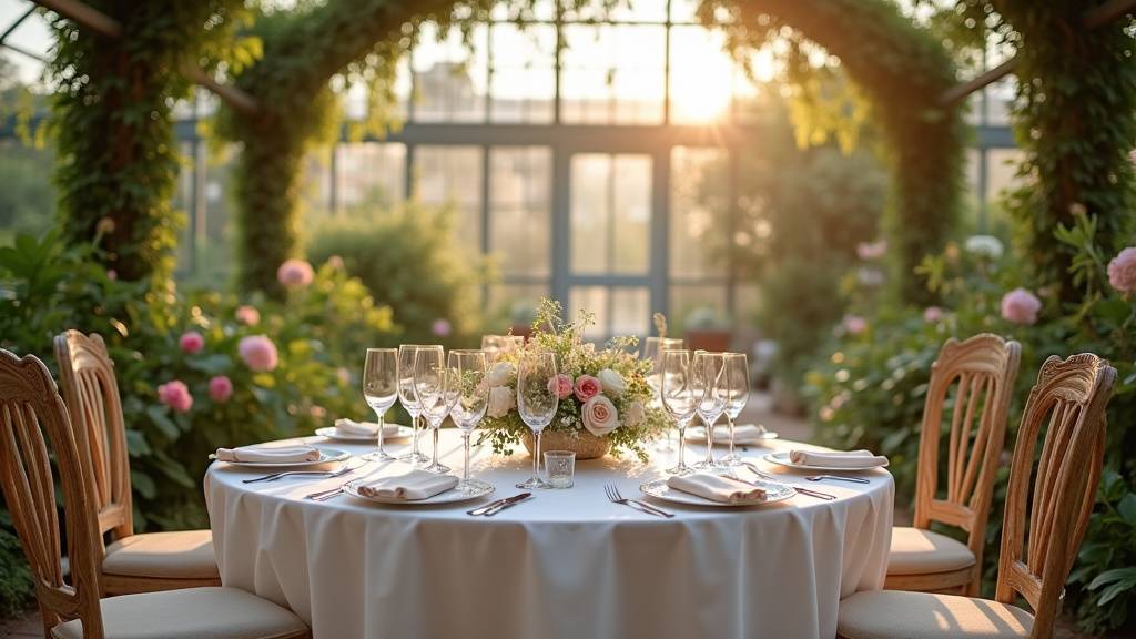 Couple échangeant leurs vœux dans un lieu de mariage à Nantes avec décoration florale et invités souriants