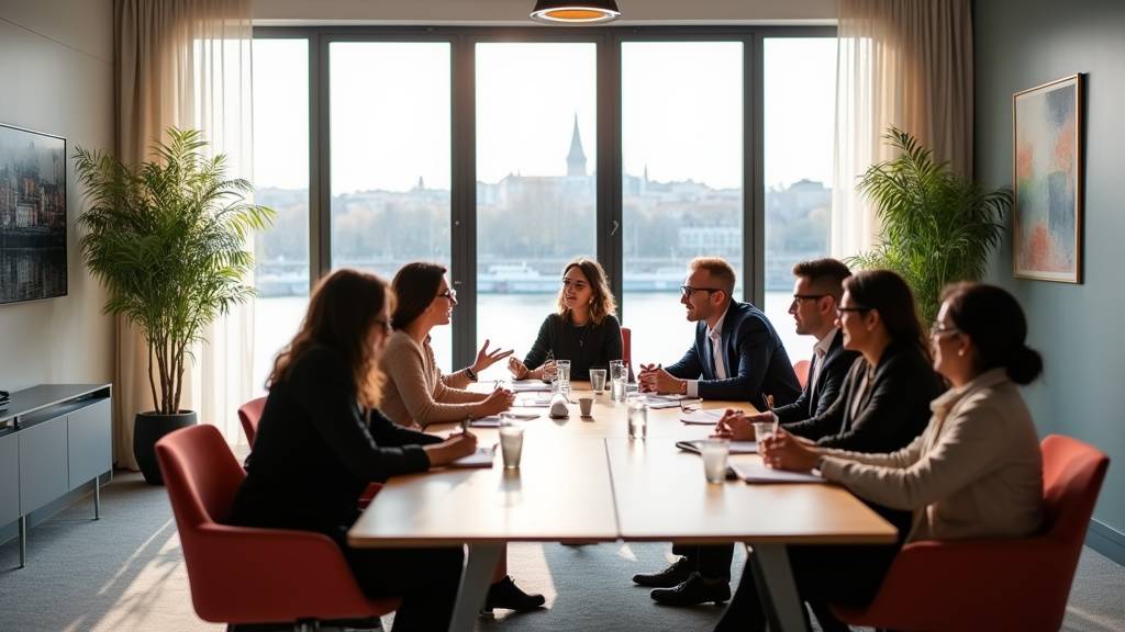 Vue aérienne de Nantes avec le centre-ville et la Loire, idéale pour un séminaire d'entreprise